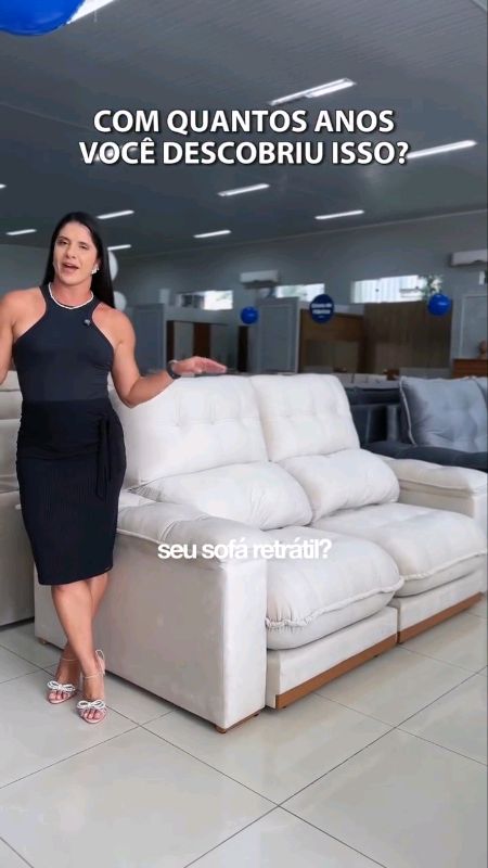 Sofá retrátil e reclinável #11do11 #12do12 #natal #sofa #sala #moveis #jantar