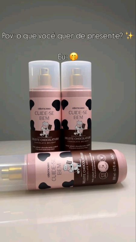 Deleite Chocolatudo Cuide-se Bem O Boticário #deleitechocolatudo #deleite #chocolatudo #bodysplash #boticario #oboticario #cuidesebem #beleza
