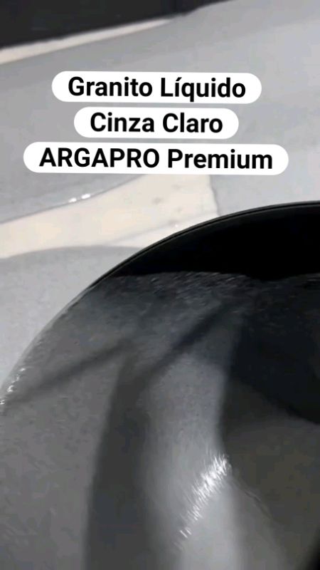 Granito Líquido Cinza Claro ARGAPRO Premium ##PisoLíquido  #GranitoLíquido  #pisopremium  #RevestimentoModerno   #construção