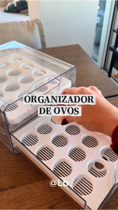 Organizador de ovos para geladeira #ovos #organizador