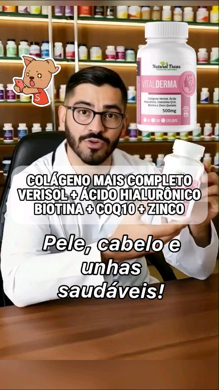 Colágeno com ácido hialurônico. #colageno #firmezadapele #cabelo #unhas #saude