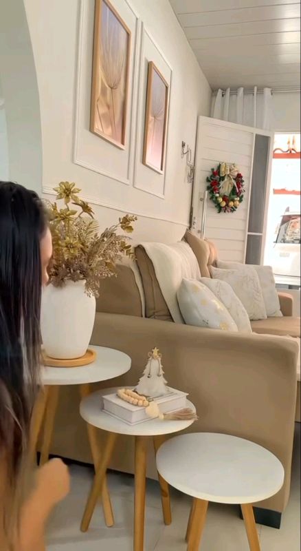 🪑 Kit Trio de Mesinhas Laterais Redondas!✨  #Decoração #MesinhasLatera #EstiloRetrô #Casa #SalaDeJantar #DesignModerno #Móveis
