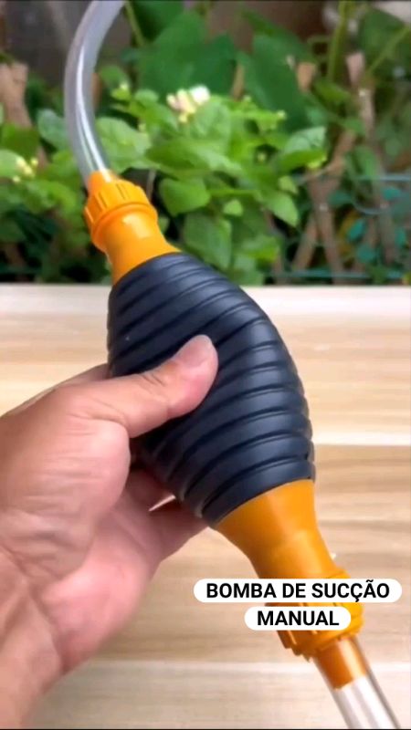Bomba de sucção manual para líquidos diversos, gasolina água óleo prática e universal #sucçao #BOMBA #bombasucção  #ferramenta  #transferência
