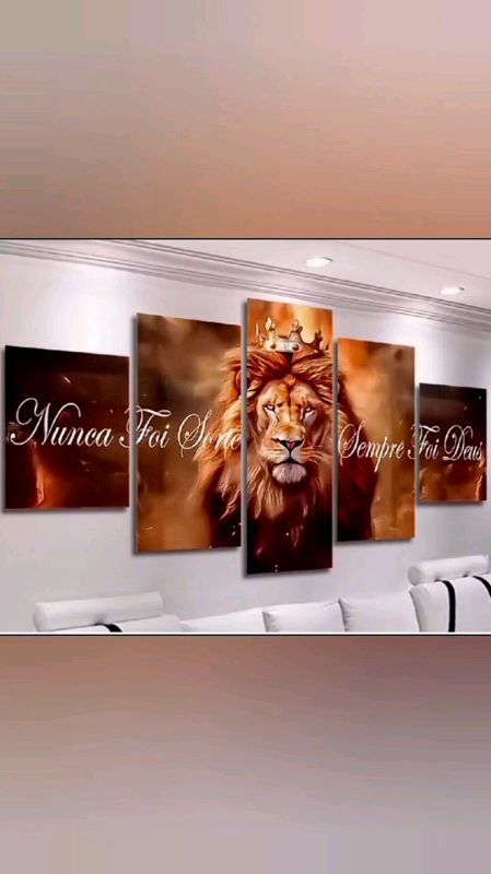 Quadros Decorativos Mosaico Leão de Judá Sala Quarto#leaodejuda#quadrosala#quadroleaodejuda#quadrosdecorativo#quadro#decoracao#quadromosaico#kitquadro