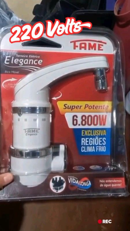 Torneira Elétrica Fame Elegance #tudomaisbaratinho #torneiraeletrica #torneirafame #cozinha #torneirabancada
