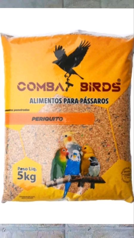 Ração para Periquitos Mistura de Sementes Limpas Combat Birds #raçao #periquitos #sementes
