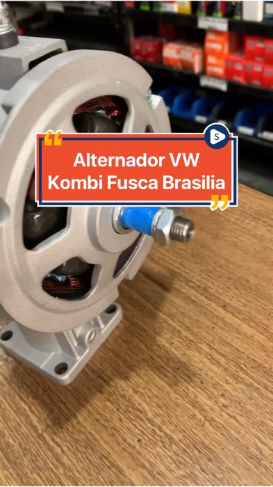 Alternador VW Kombi Fusca Brasilia 55 Amp PRONTO PARA INSTALAÇÃO