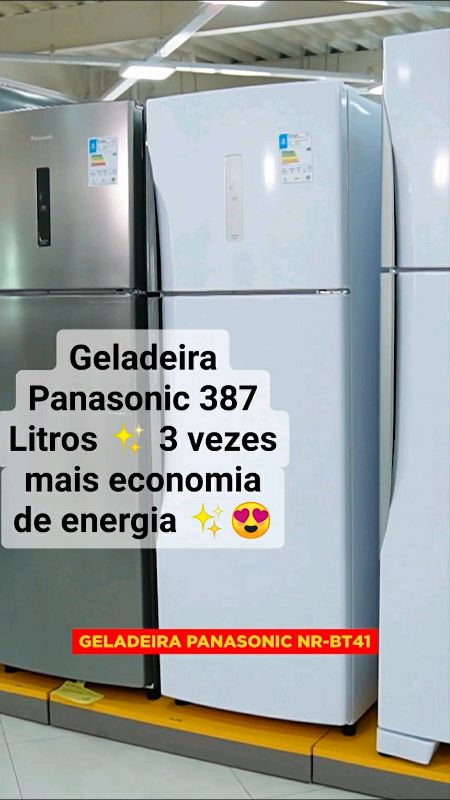Geladeira Panasonic 387 Litros #geladeira #panasonic