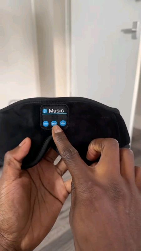 Tapa Olho Máscara Dormir Fone De Ouvido Bluetooth Confortável
