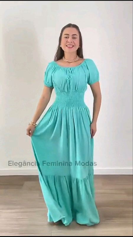 #vestidolongofeminino   Vestido lindo para várias ocasiões.  #fvestido #vestidofesta #vestidocasual