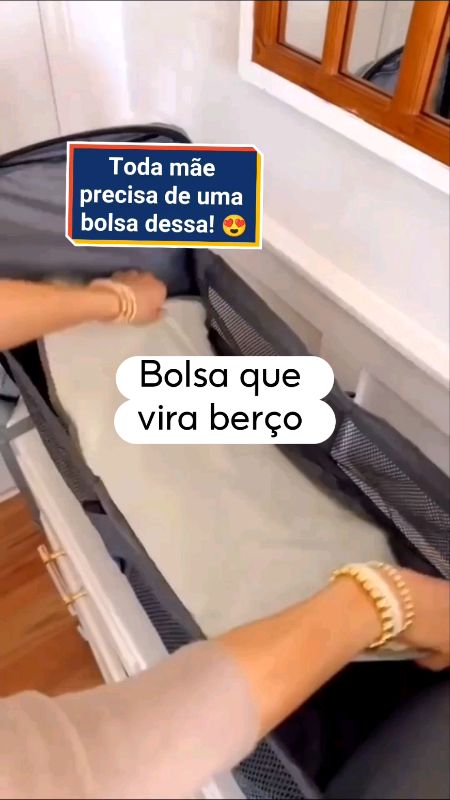 Bolsa que vira berço #bolsamaternidade #bolsa #bolsabebe #BolsaBerço #maternidade #bebê #Promo #viral