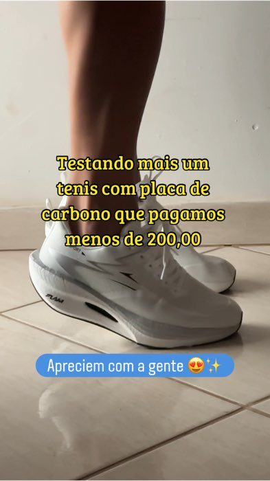 Tênis de corrida com placa de carbono #teniscomplaca #placadecarbono #TenisComPlacaDeCarbono #tenisrun #corrida #tenisdecorrida
