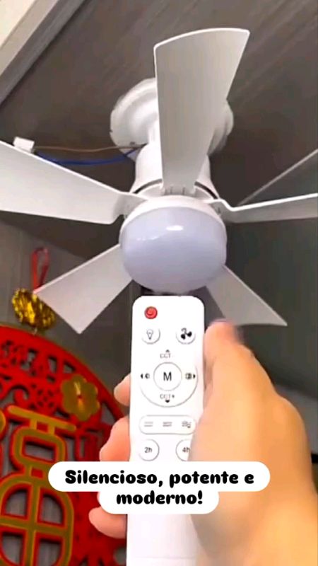 Ventilador de Teto com Luz #ventiladordeteto #ventiladorturbo #ventiladorsilencioso #ventilador6pás #ventiladorcomled #led3cores #decoracaocasa #casa