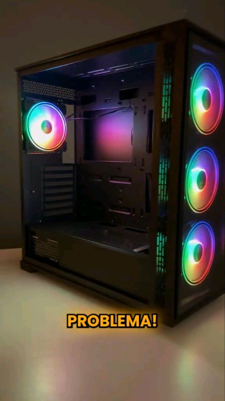 Gabinete Gamer 1749 Lateral E Frontal Em vidro C/ 4 Fans Rgb #pc #gamer #pcgamer #gabinete #jogos