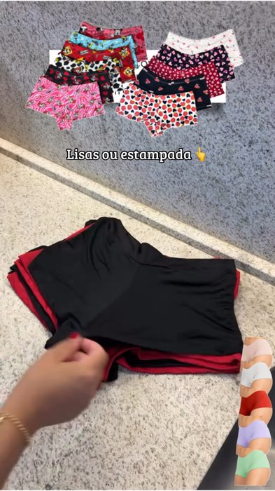 Kit 5 Calcinhas Boxer Short curto super confortável #KitBoxer #calcinhabox #calsinhabox #calsinhas