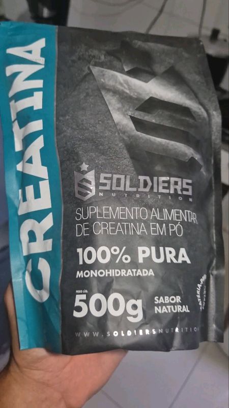 Creatina soldiers 100% pura 500g, 600g, 1kg.#creatina #soldiers #suplemento #saude #treino