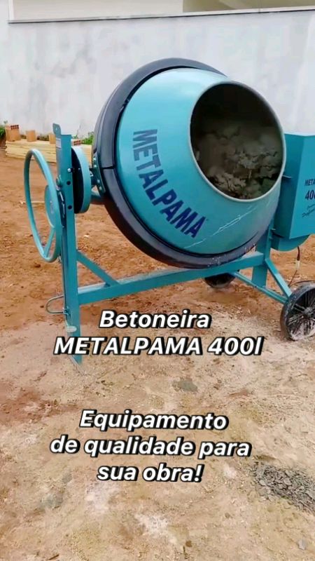 Betoneira metalpama 400l #construtor #ObraEReforma #reformadecasa #obra #betoneira