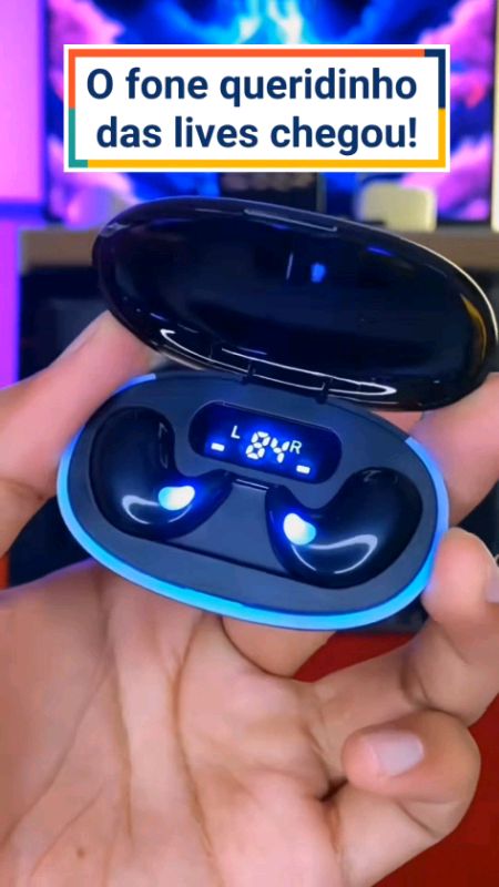 Fones Bluetooth X55 com display LED #FoneBluetooth #TWS #FoneX55 #Tecnologia #ShopeeAchados #MelhorPreço