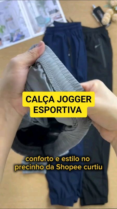 Calça jogger esportiva #acheinashopee #calça #fy
