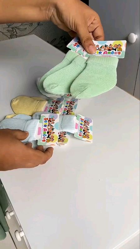 kit 12 Pares de meias para bebê recém nascido saida de maternidade 0 a 9 meses #meias #meia #recemnascido #kit #infantil #baby #bebe