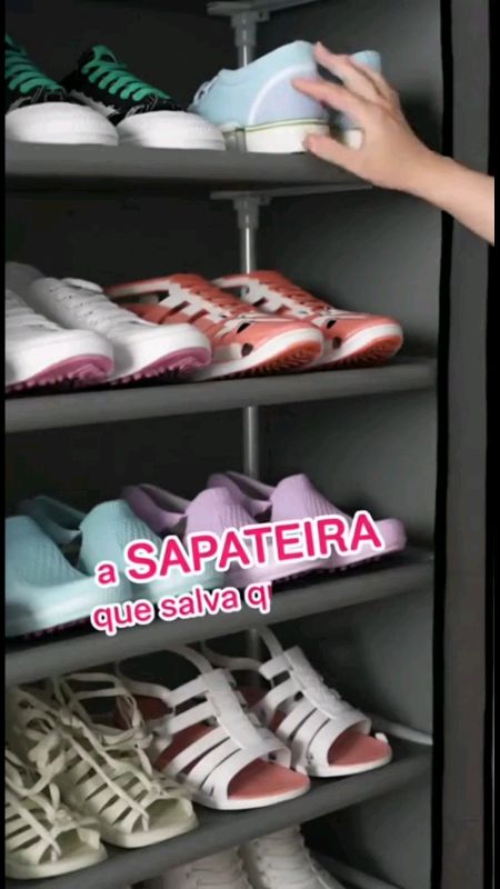 Sapateira com 9 Prateleiras✨️ #sapateiras #sapateiraprateleira #organizacao #casa