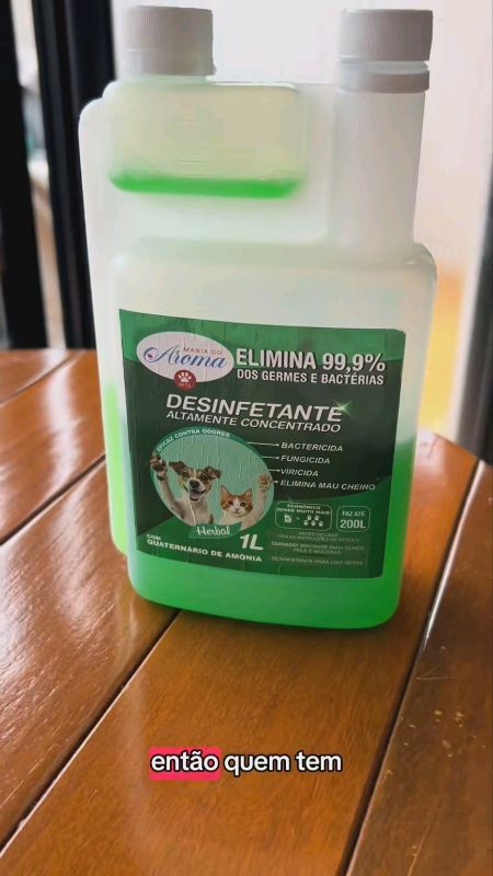 Desinfetante Herbal Pet Concentrado Eliminador Odor Bactericida Quaternario Amonia +15 1L #desinfetanteherbal #desinfetanteconcentrado #herbalpet