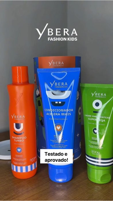 Kit shampoo condicionador e creme de pentear menino ybera fashion kids✅APROVEITE O CUPOM🔥#maedemenino #shampoomenino #cabelomenino