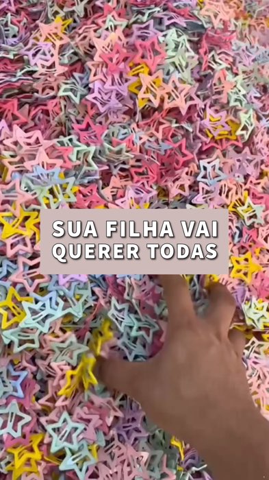 Que fofura são essas ⭐ Kit presilhas para cabelo estrela colorida #ShopeeVideo #viral #presilha #acessorios #cabelo #tictac