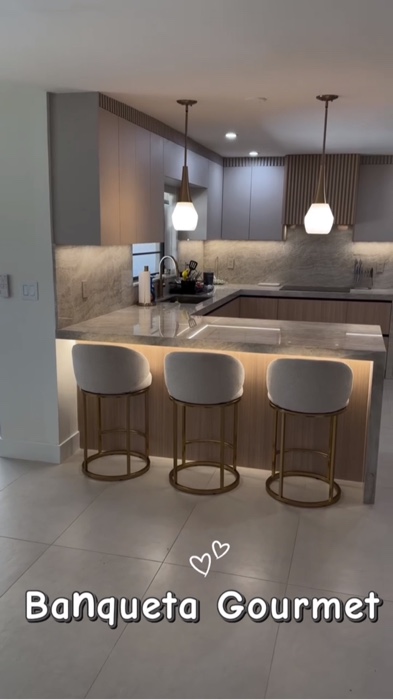 Banqueta Gourmet. #casa #decoracao #cozinha #banqueta