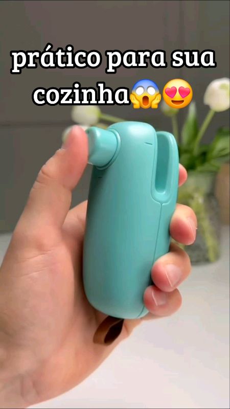 mini seladora para selar pacotes abertos #miniseldora#selapacote#duramais#acheinashopee  Adicione no carinho só 12,60👇