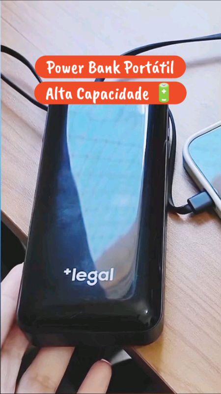 Power Bank Portátil  #PowerBank #BateriaExterna #CarregadorPortátil #Tecnologia #Autonomia #Celular #AchadinhosShopee