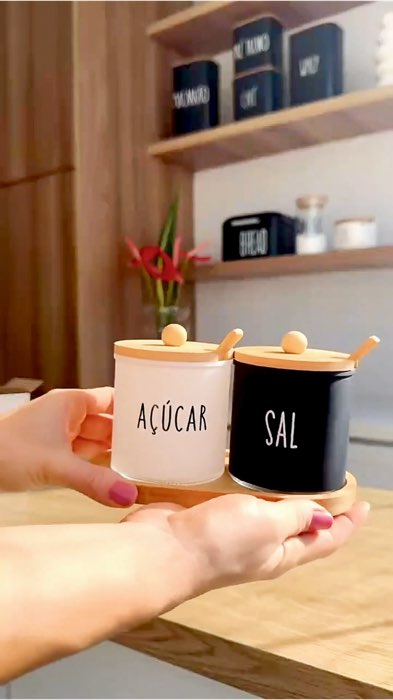 Saleiro e Açucareiro #kitcozinha #saleiro #açucareiro #explorar #cozinha #fyp #acheinashopee #foryou