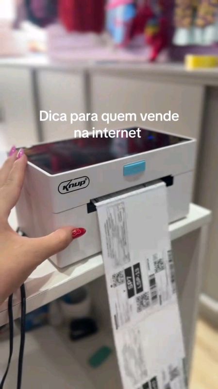 Impressora Térmica Etiquetas Adesivas Branco Portatil USB. #impressora #etiquetas #vendas #loja