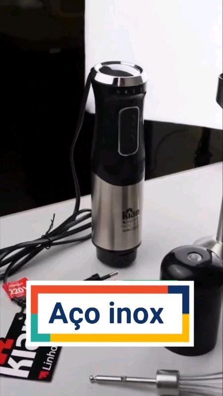 Mixer 3 em 1 Turbo Kian Inox #kian #mixer #mixerturbo #mixer3em1 #mixerinox