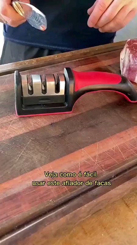 Amolador afiador de faca e tesoura #amolador #afiador #explorar #cozinha