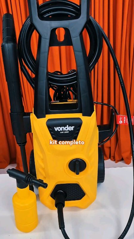 Lavadora De Alta Pressão Vonder C/ Rodas, 1.600 lbf/pol² 1400w Super Potente Vonder#Lavadora#Pressão#Potente