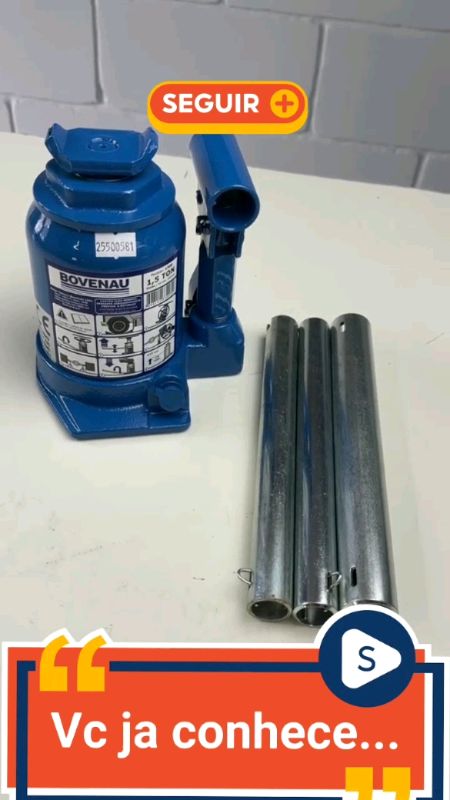 #Macaco #Hidráulico  1,5 TON 3 Estágios EFT #BOVENAU #borracharia #mecânico #caminhão #RETIFICA