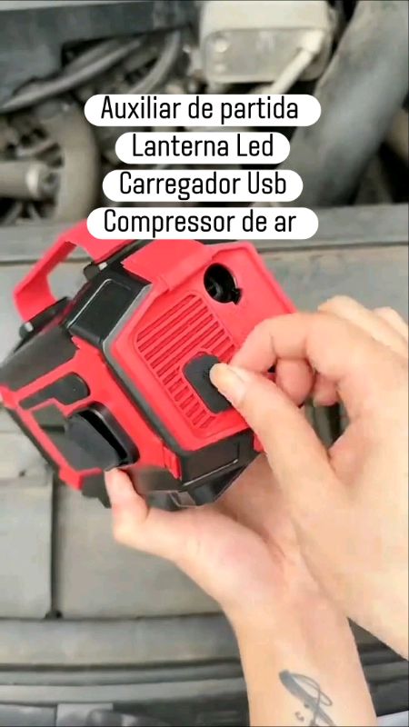 #auxiliadordepartida  #compressordear  #powerbank #lanternaled  29800 mAh
