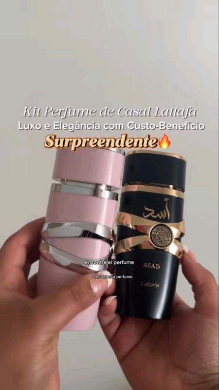 Perfume Asad e Yara Lattafa🤌 ✨Adcione no Carrinho🛒 #perfume #perfumefeminino #perfumemasculino #perfumeyara #perfumeasad #kitcasal #perfumearabe