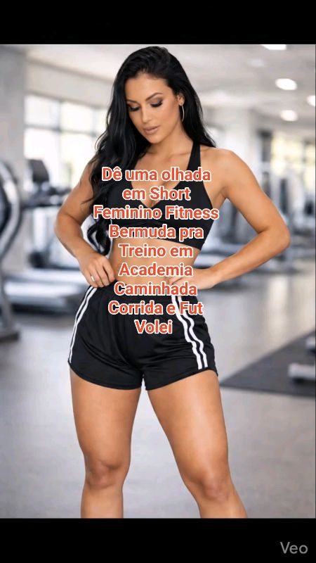 #Short #Feminino #Fitness #Bermuda p #Treino  #Academia #Caminhada #Corrida