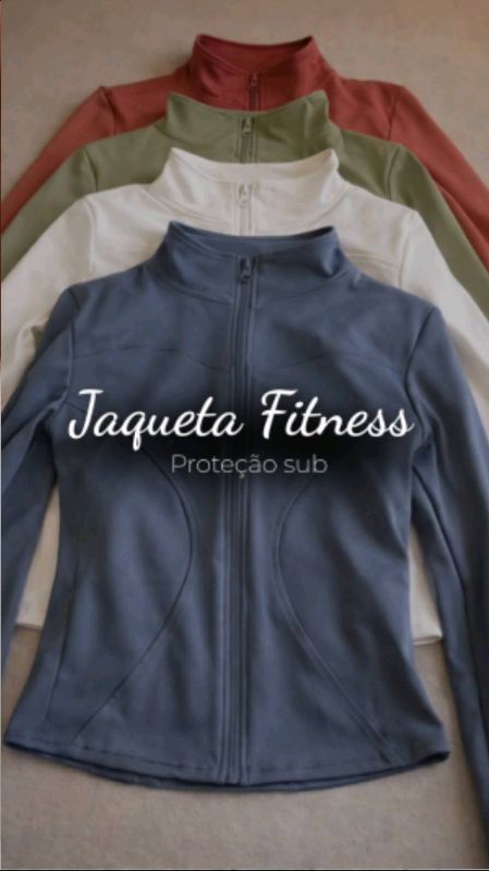 jaqueta fitness slim com proteção uv   #jaquetafitnes #modaesportiva #looktreino #protecaouv #fitness #academia