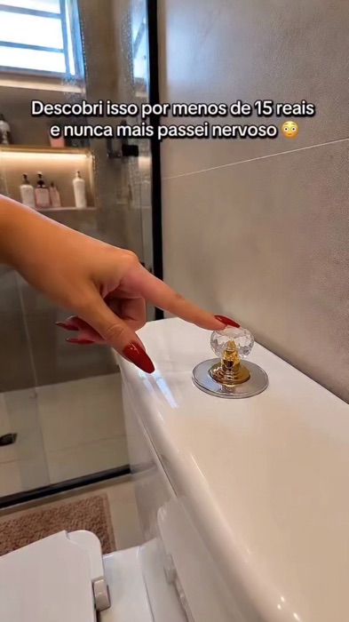 Botão de Descarga para vaso sanitário #botãodedescarga