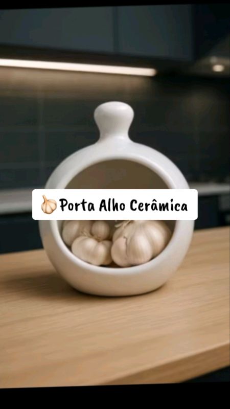 Porta Alho Ceramica Cozinha Praticidade Organização #portaallho #portaalhoemceramica  #organizacaodecozinha  #utensiliosdecozinha #cozinhapratica