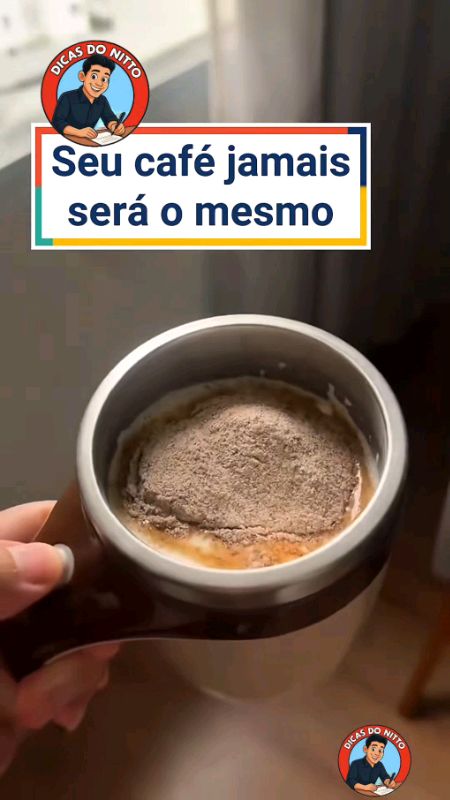 Clique pra saber mais sobre produto.E siga-me para mais dicas personalizadas!😉#DicasDoNitto#CopoAutomatico#Misturado#CopoDeAço#Inoxidavel#Portatil