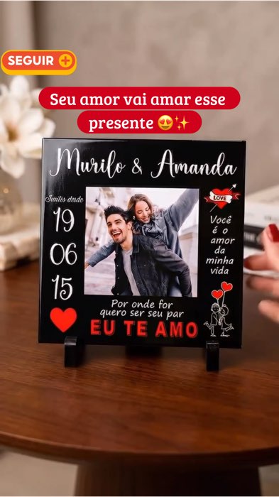 #presente #diadosnamorados #azulejopersonalizado #presentediadosnamorados