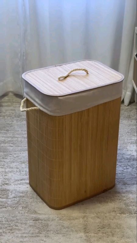 Cesto de roupa suja.#casa #decoracao #cesto #organizado #limpeza