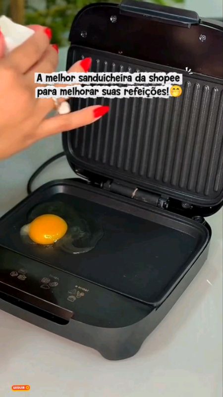 sanduícheira elétrica Cadence!#sanduicheira #eletrodomesticos #cozinha #cafedamanha #cafedatarde #misteira