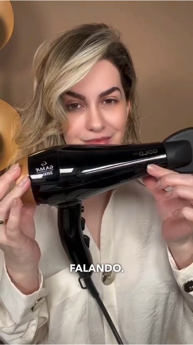 Secador de Cabelo Gama Italy Gold ✨💛 Potência, brilho e secagem rápida pra deixar seus fios impecáveis 😍🔥  #gamaitaly #secador #achadinhos #beleza