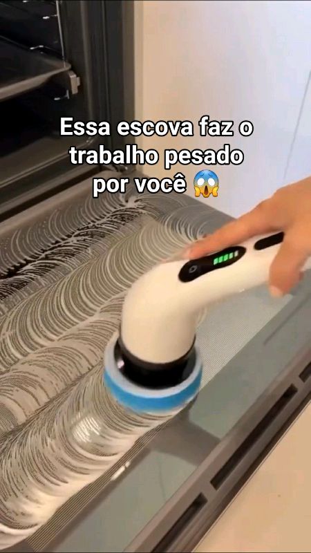 Escova de Limpeza Giratória Elétrica. #limpeza #praticidade #escova #esfregao #DicaDeLimpeza