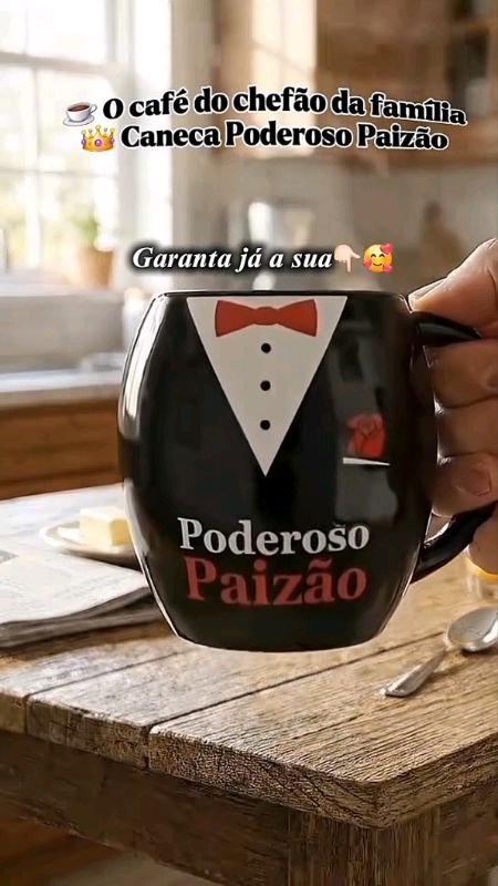 presente Dia dos pais caneca em porcelana